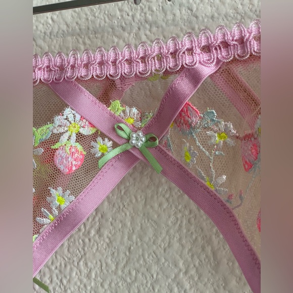 NWT For Love & Lemons Tutti Frutti Shimmer Garter - Picture 9 of 13